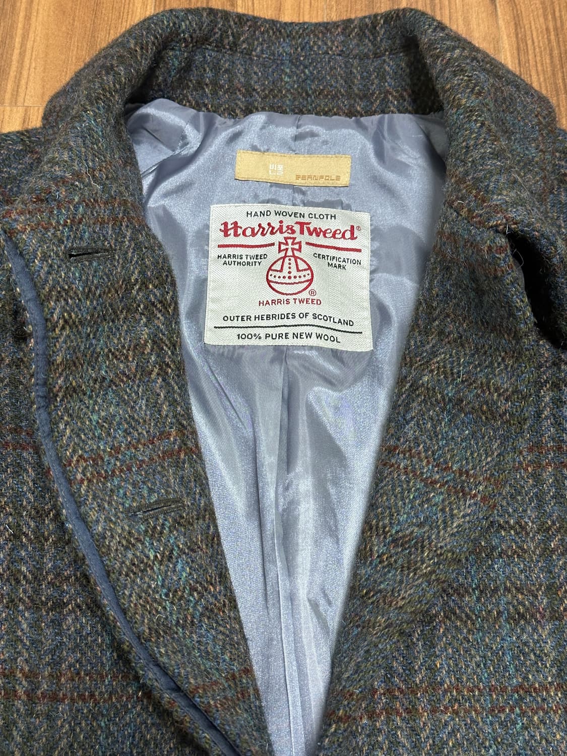 빈폴x해리스 트위드 헤링본 싱글코트 90(M) 상품이미지4