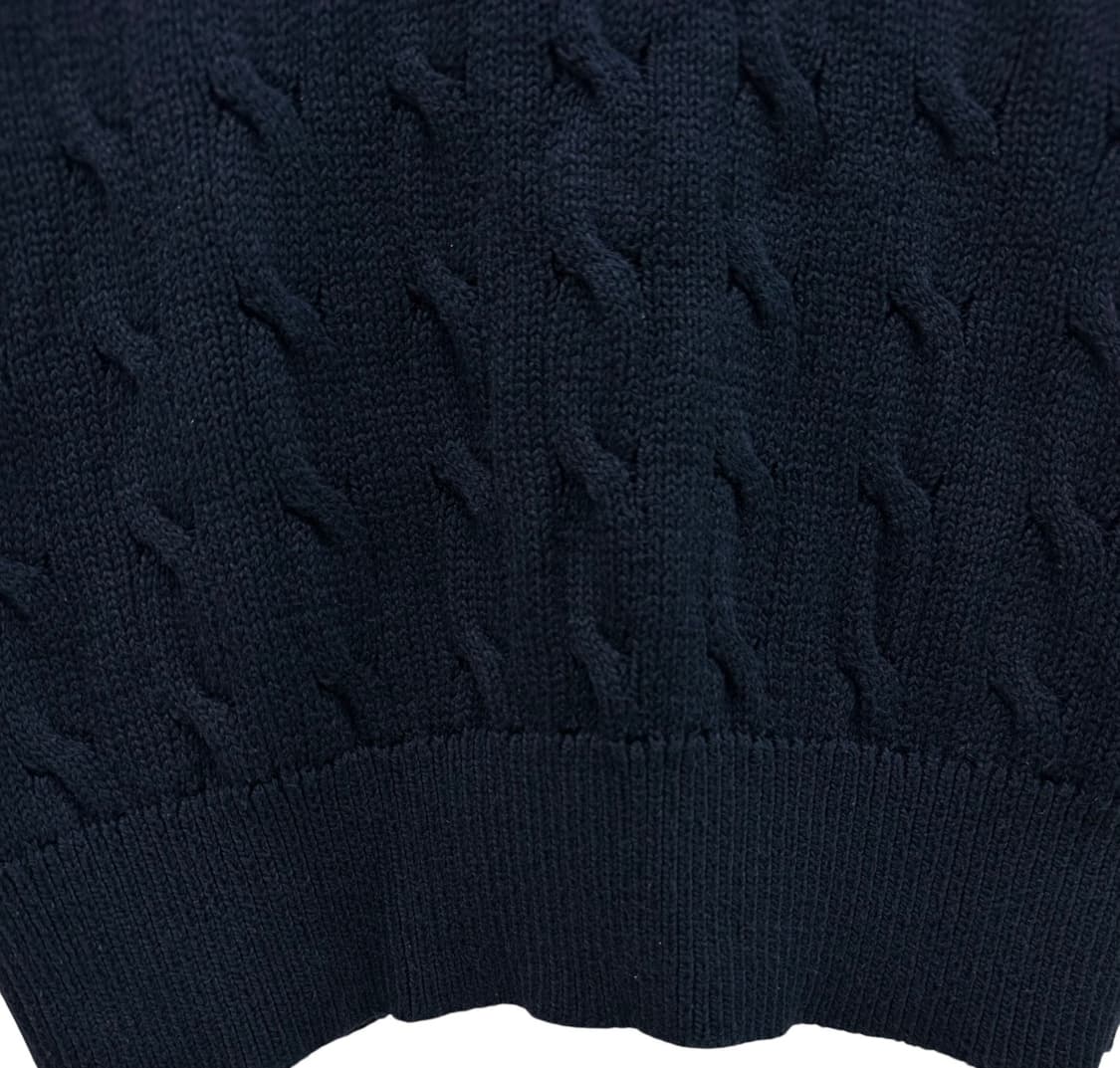 폴로 랄프로렌 폴라넥 꽈배기 케이블 니트 네이비 (XS)  상품이미지5