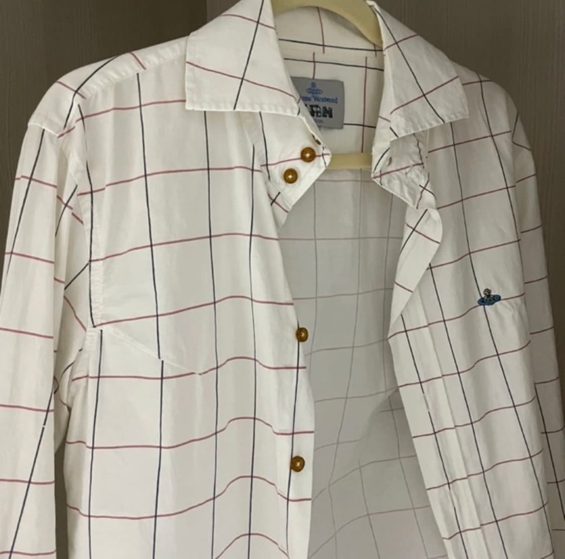 비비안웨스트우드 체크 셔츠 빈티지 상품이미지1