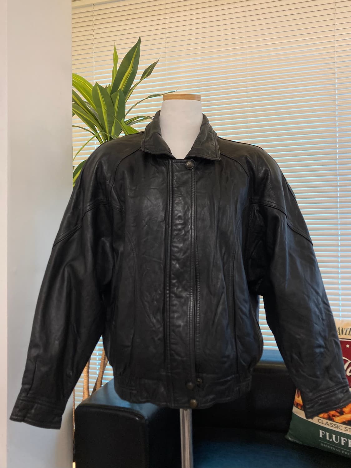 아메리칸 빈티지 가죽 봄버 자켓 상품이미지1