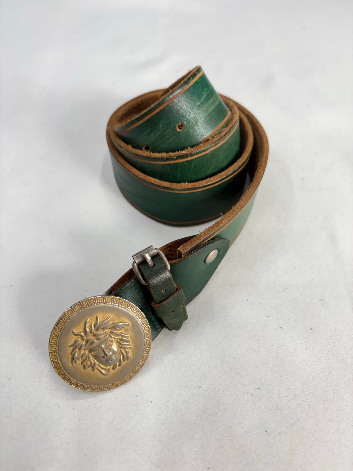 빈티지 웨스턴 베르사체 그린 벨트 상품이미지1