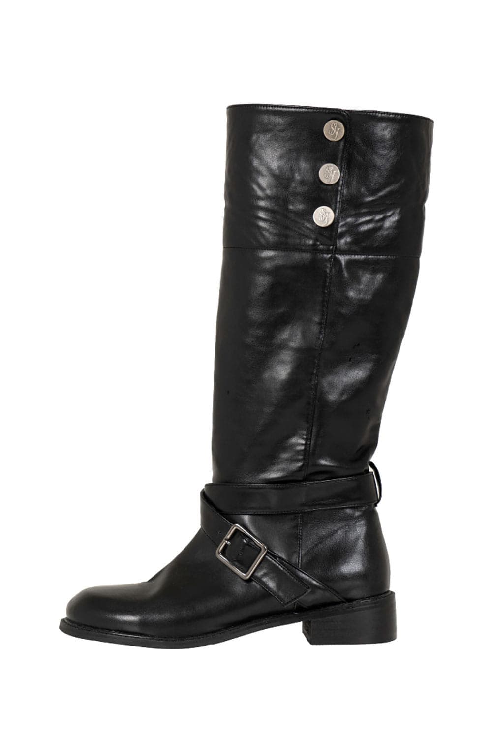 시너진(SYNERJYN) FOLDED BUCKLE BOOTS-BK 상품이미지2