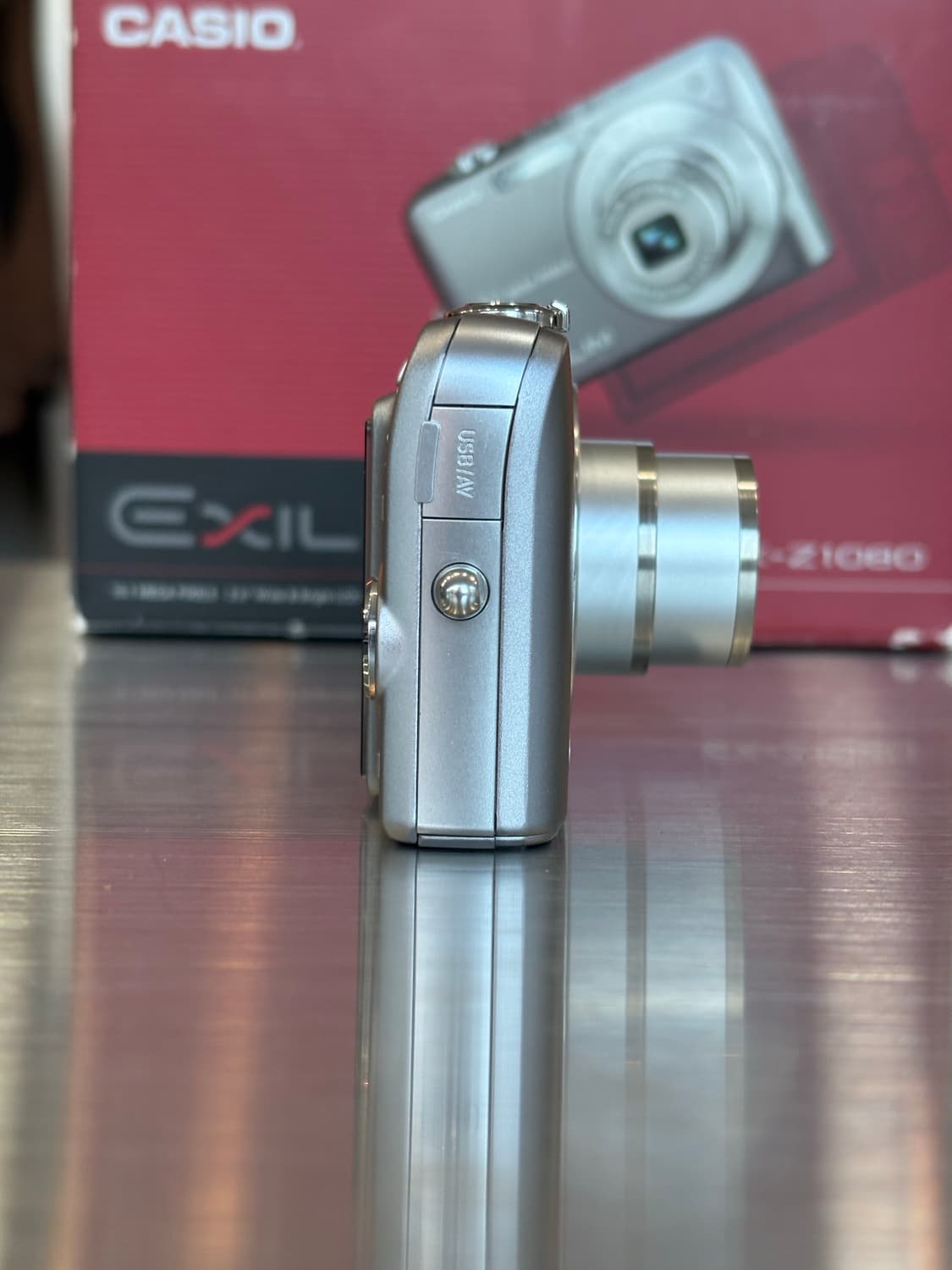 풀박/민트급/날짜표시)카시오 엑슬림 ex-z1080 빈티지디카 상품이미지4