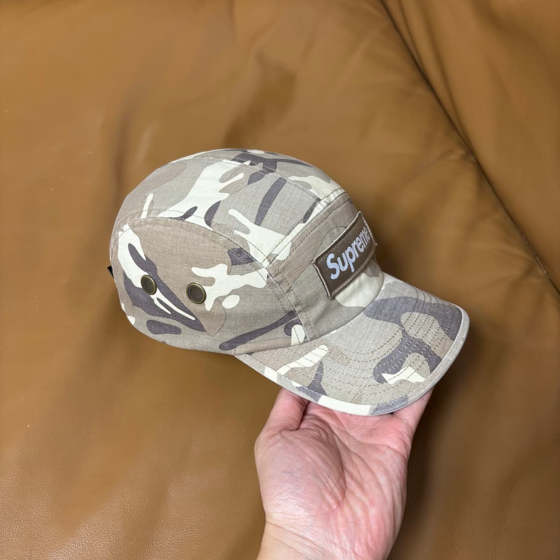 Supreme 슈프림 23ss 밀리터리 워시드 카모 스톤 캠프캡 모자 상품이미지4
