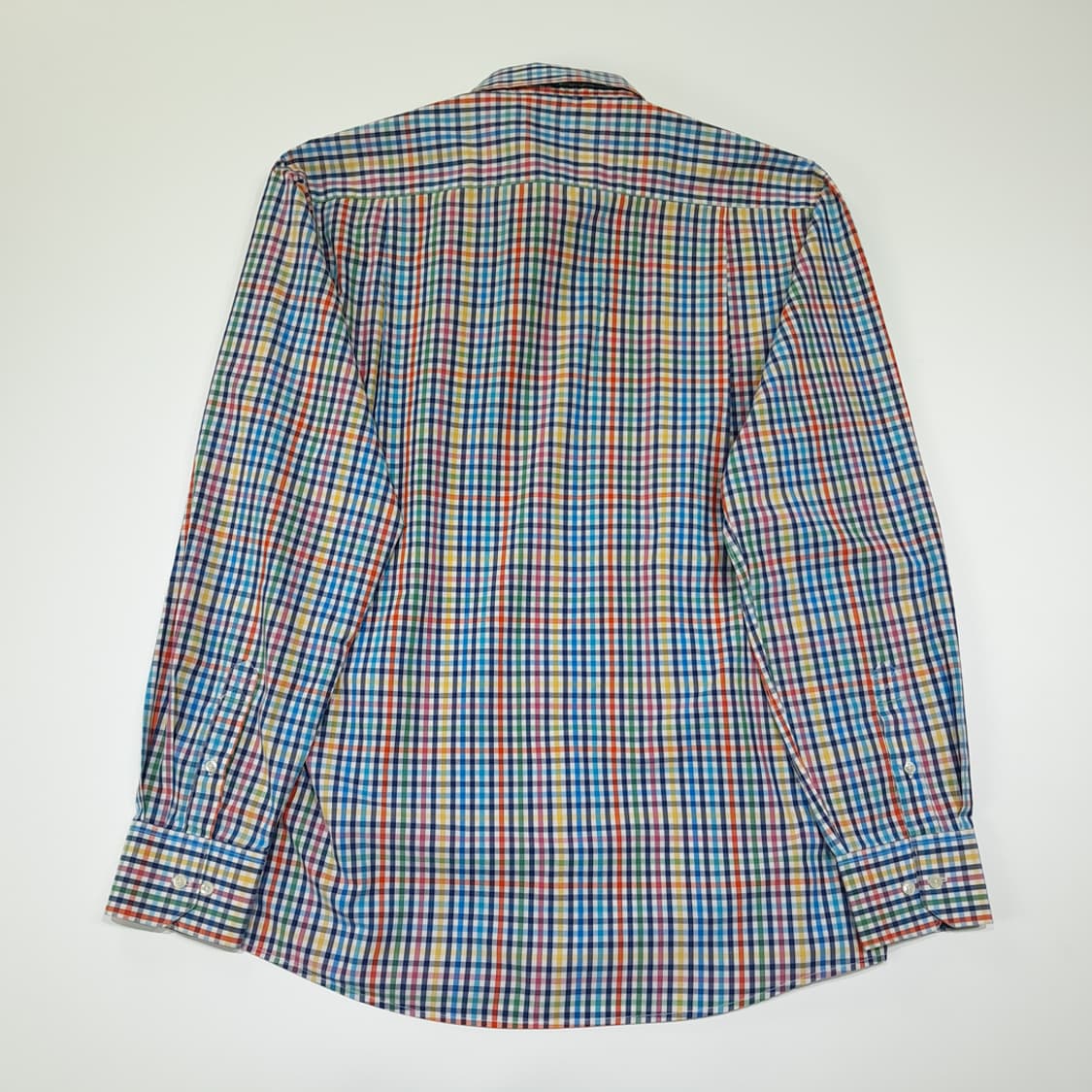 CL371 L 바버 코튼 멀티컬러깅엄체크 버튼다운 셔츠남방 상품이미지7