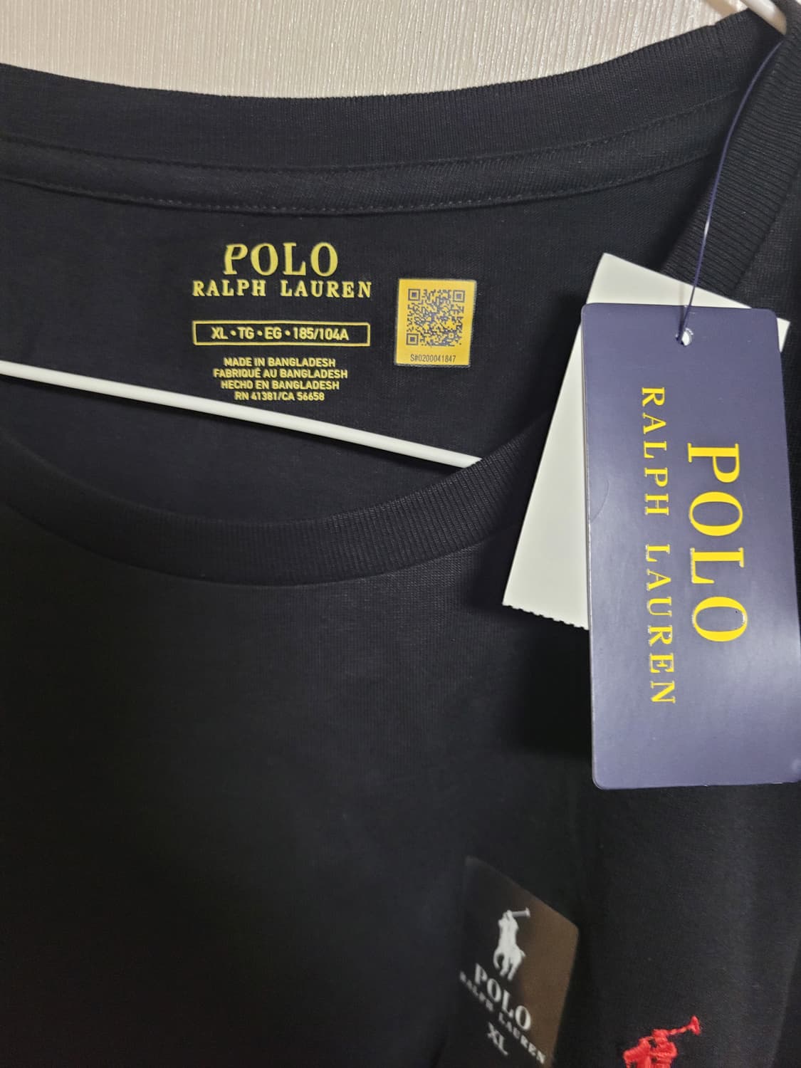 폴로 랄프로렌 크루넥 반팔티 블랙 xl 상품이미지3