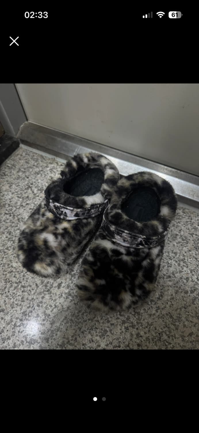 크록스 퍼 클로그 블랙 멀티 240 us 5 상품이미지1