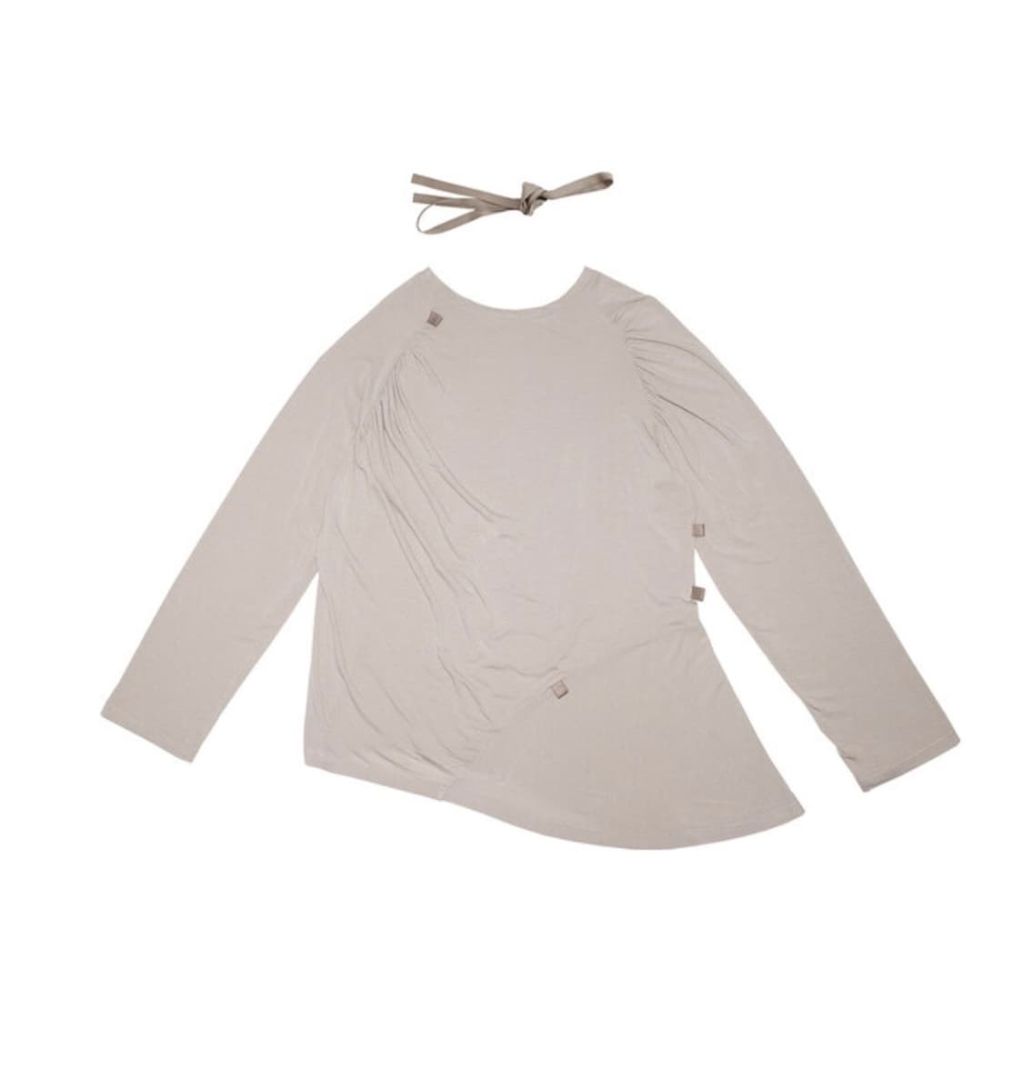 Shirring Strap Jersey in Beige 새상품 레이어드 상품이미지8