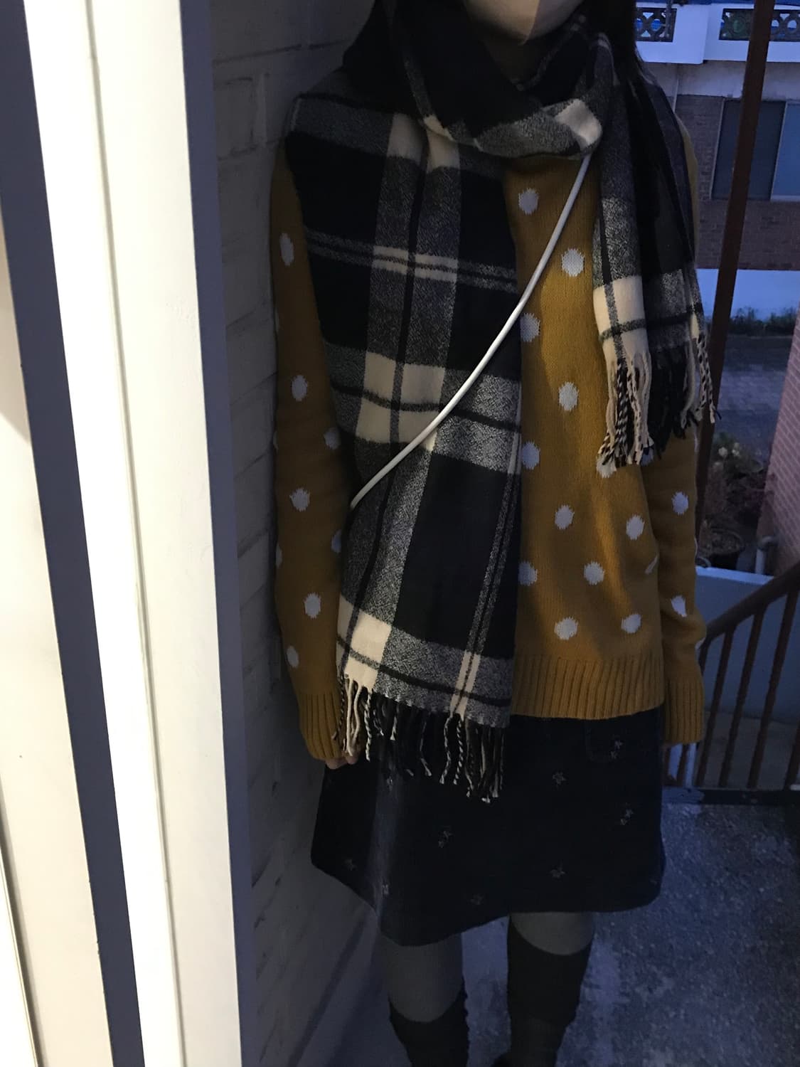 Vintage dot knit 상품이미지1