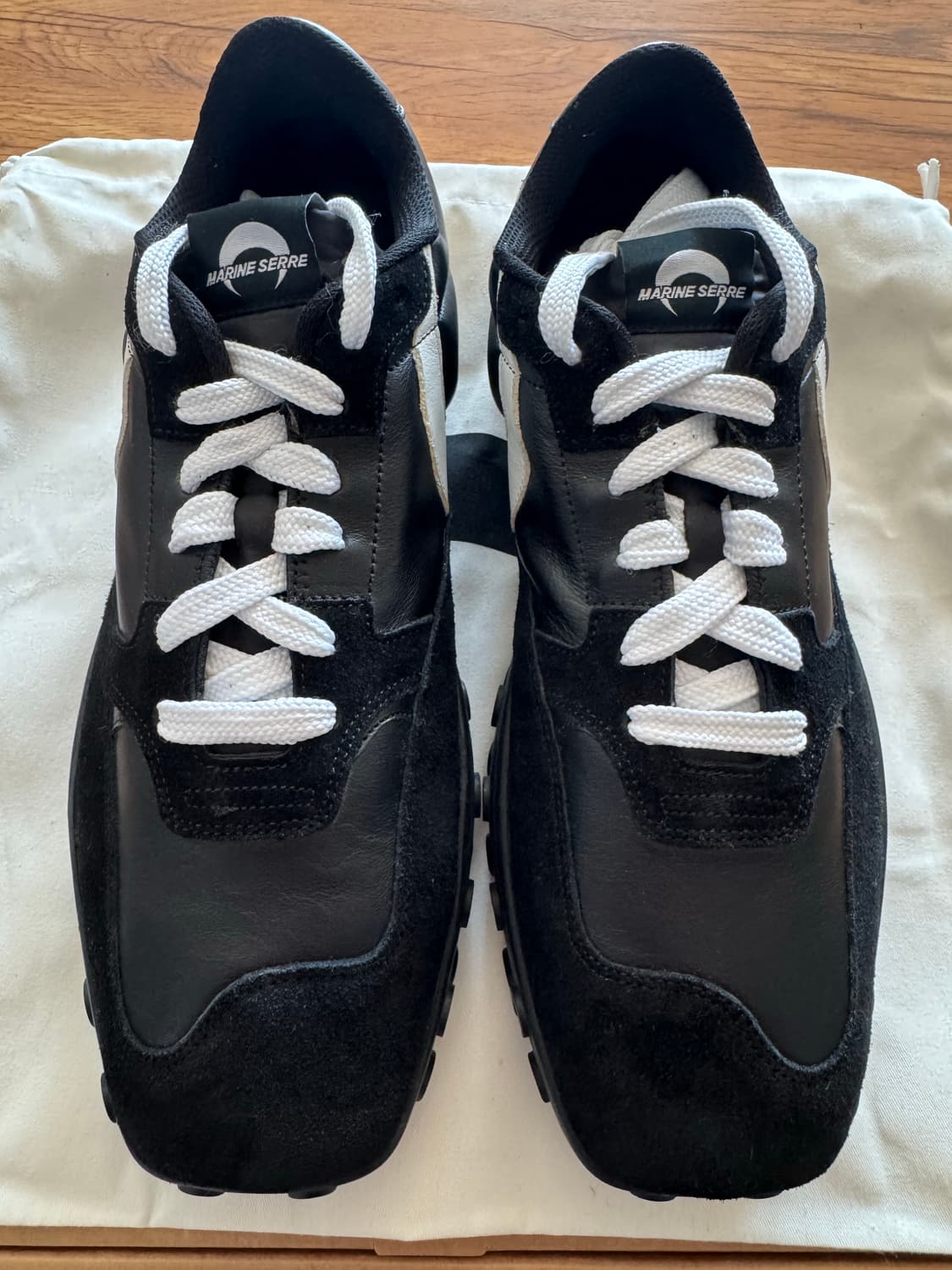 (43) 마린세르 스웨이드 레더 MS 라이즈 블랙 스니커 상품이미지3