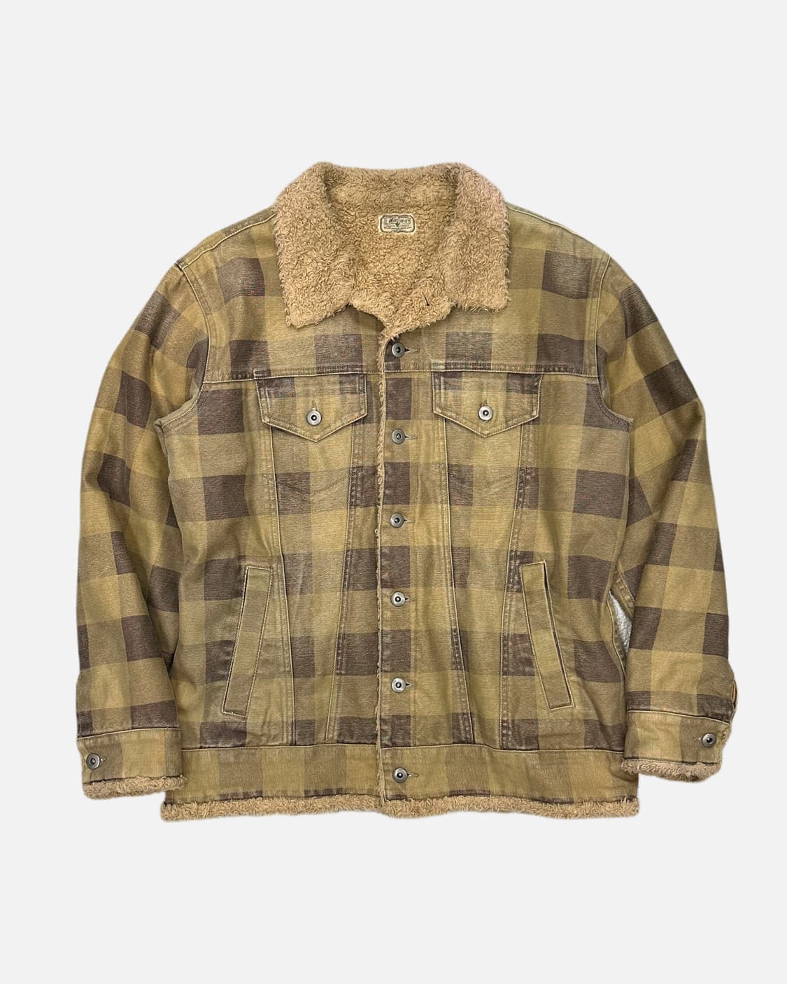 vintage check sherpa jacket 상품이미지1