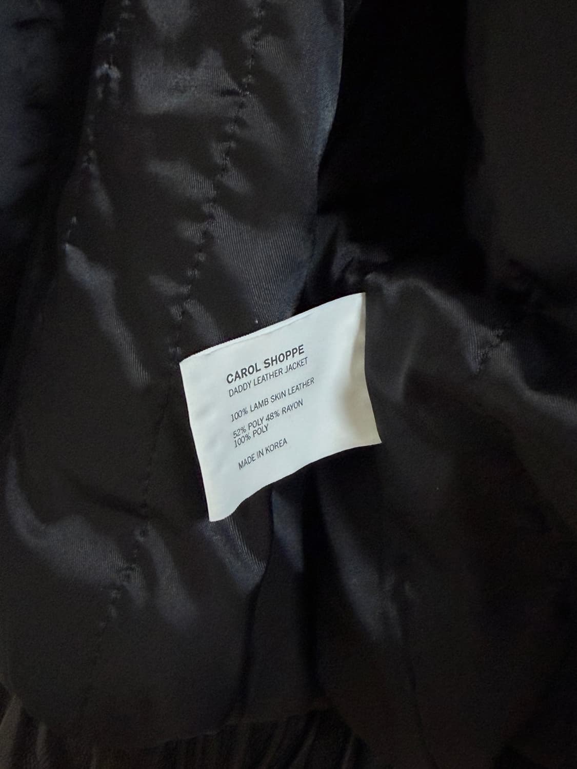 캐롤쇼페 대디 레더 자켓 (Quilted ver.) 판매 상품이미지5