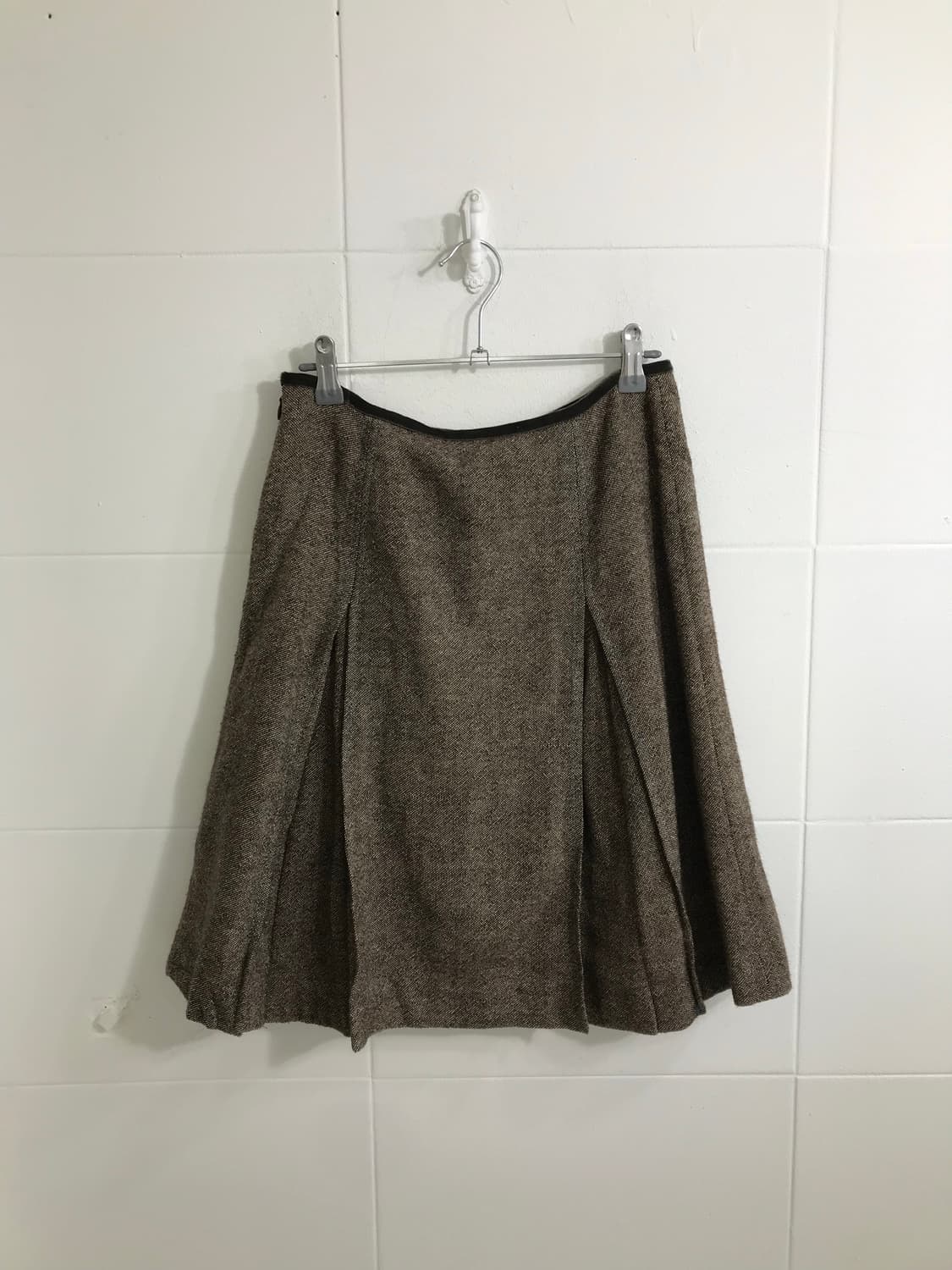 브라운 모카무스 모리걸 하구미 야상 코트 코디세트 상품이미지8