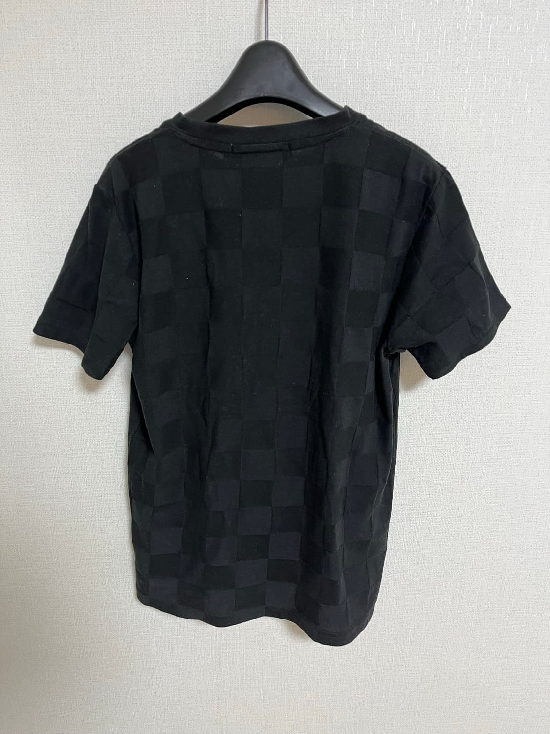 HK WORKS LONDON 블랙 체크 포켓 반팔티 M 상품이미지2