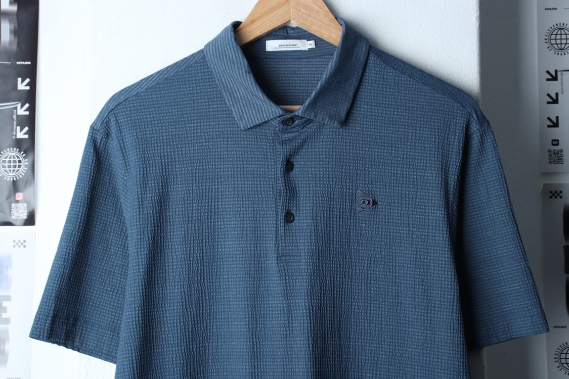 (3XL) 던롭 반팔 카라 티셔츠 빅사이즈 골프 기능성 블루-199991 상품이미지3