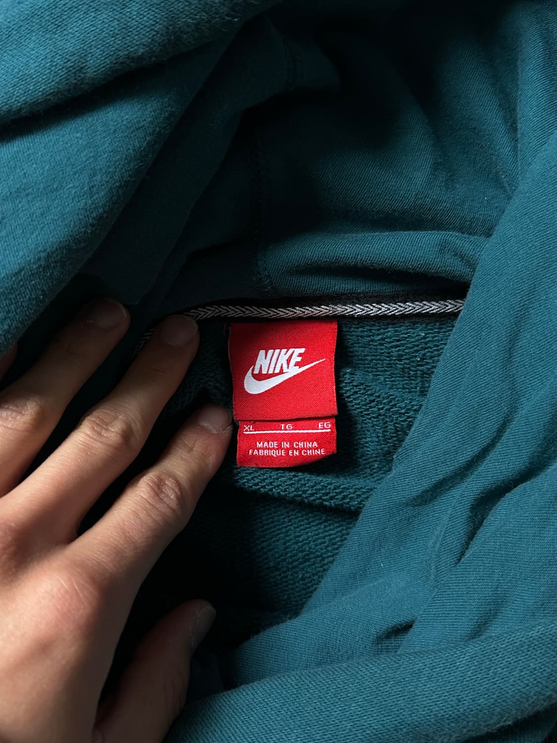 Nike 틸 터쿠아즈 레이어 후드 상품이미지10