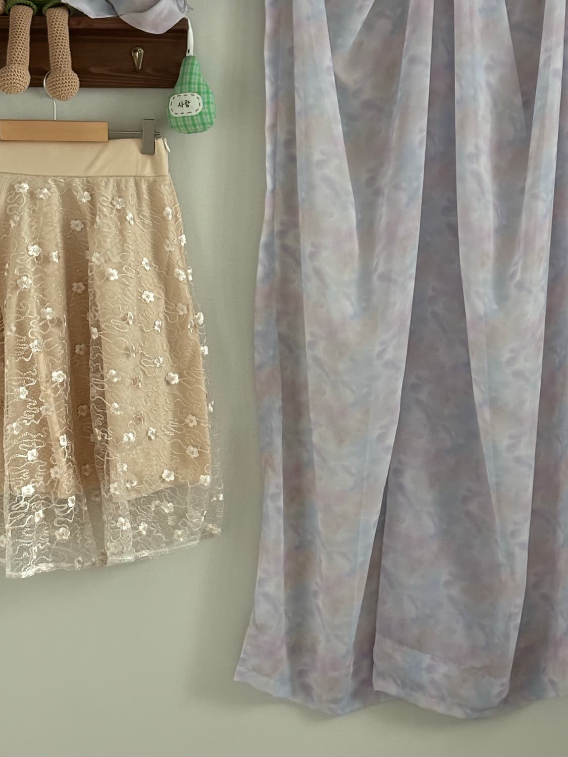 베이지 레이스 스커트 상품이미지2