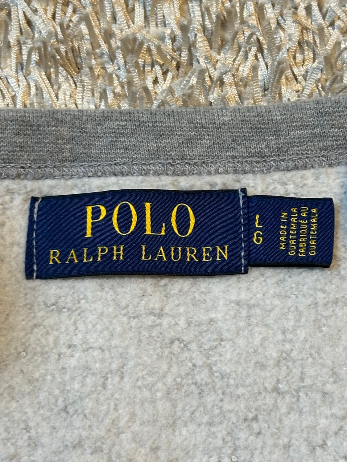 폴로 랄프로렌 신형 네이비포니 플리스 맨투맨 그레이 상품이미지4