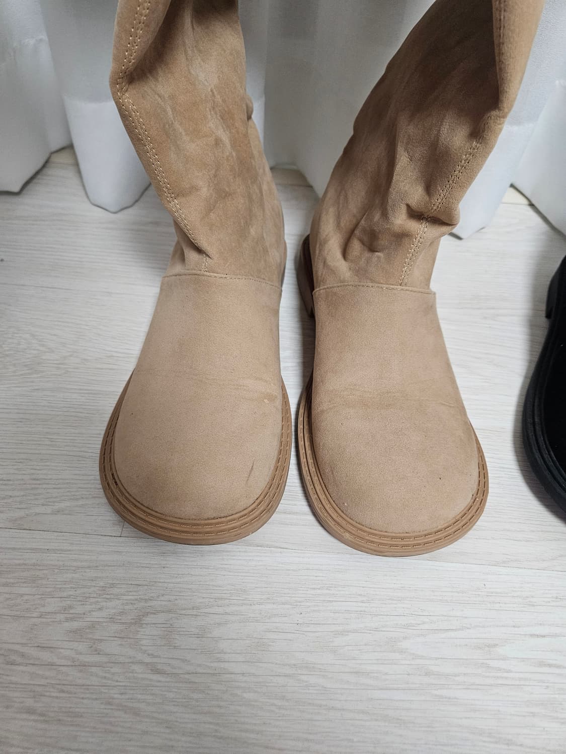 스웨이드 버클 롱부츠 245mm 상품이미지3