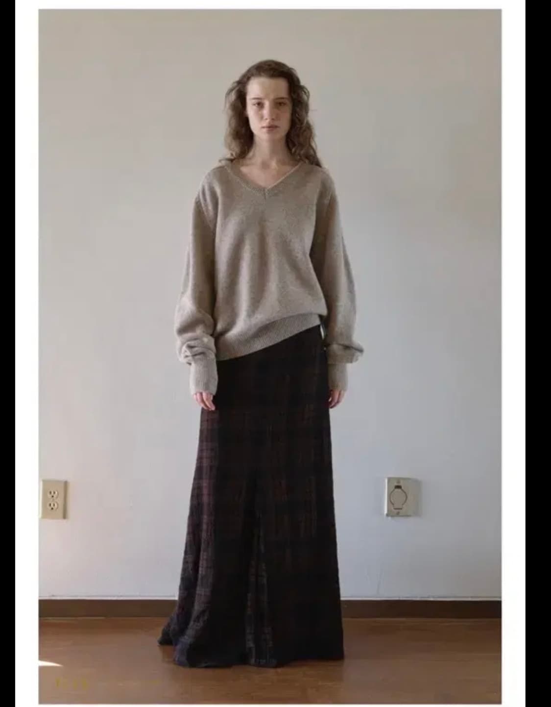 비아플레인 카렌 체크 스커트 s 상품이미지1