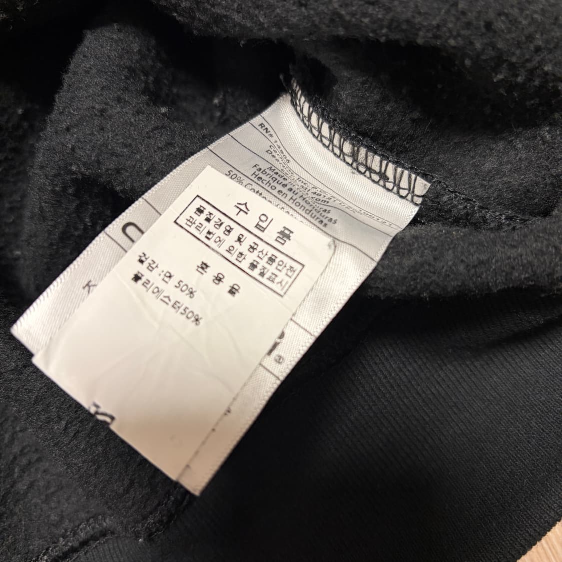 칼하트 오리지널핏 블랙 기모 후드집업 상품이미지5