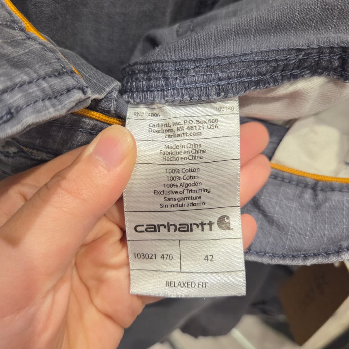 칼하트(Carhartt) 포스 태픈 워크 쇼츠 /42인치 상품이미지4