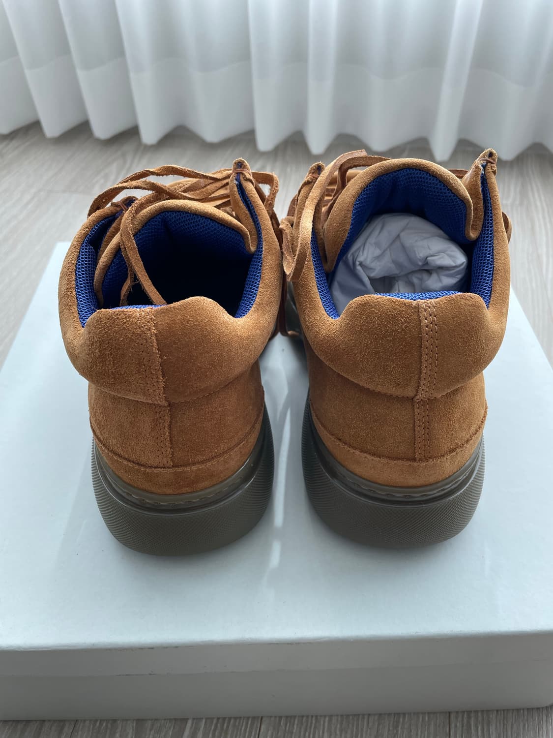 버버리 스웨이드 크리퍼 슈즈 브라운 40 상품이미지3