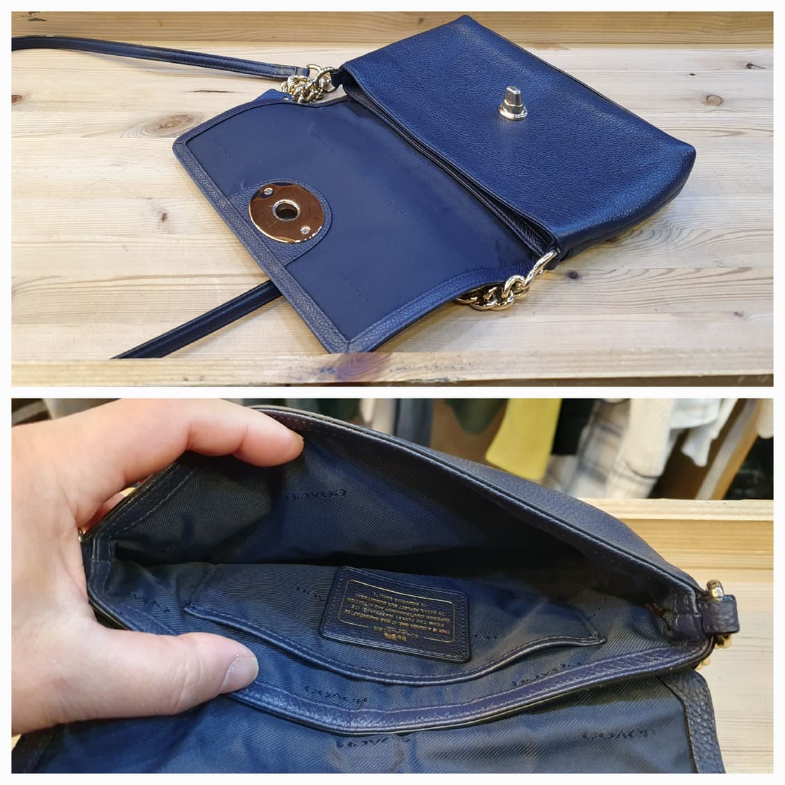 코치 레더 크로스백 상품이미지6