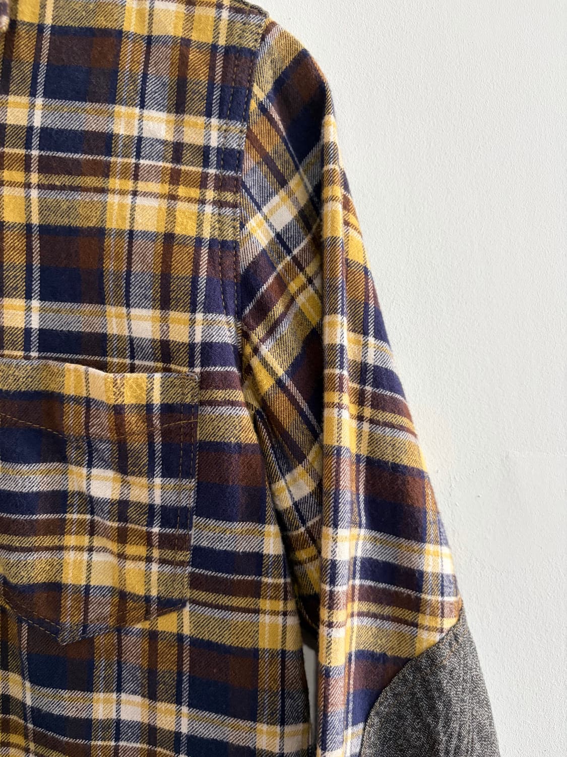 준야 와타나베 패치드 체크셔츠 상품이미지4