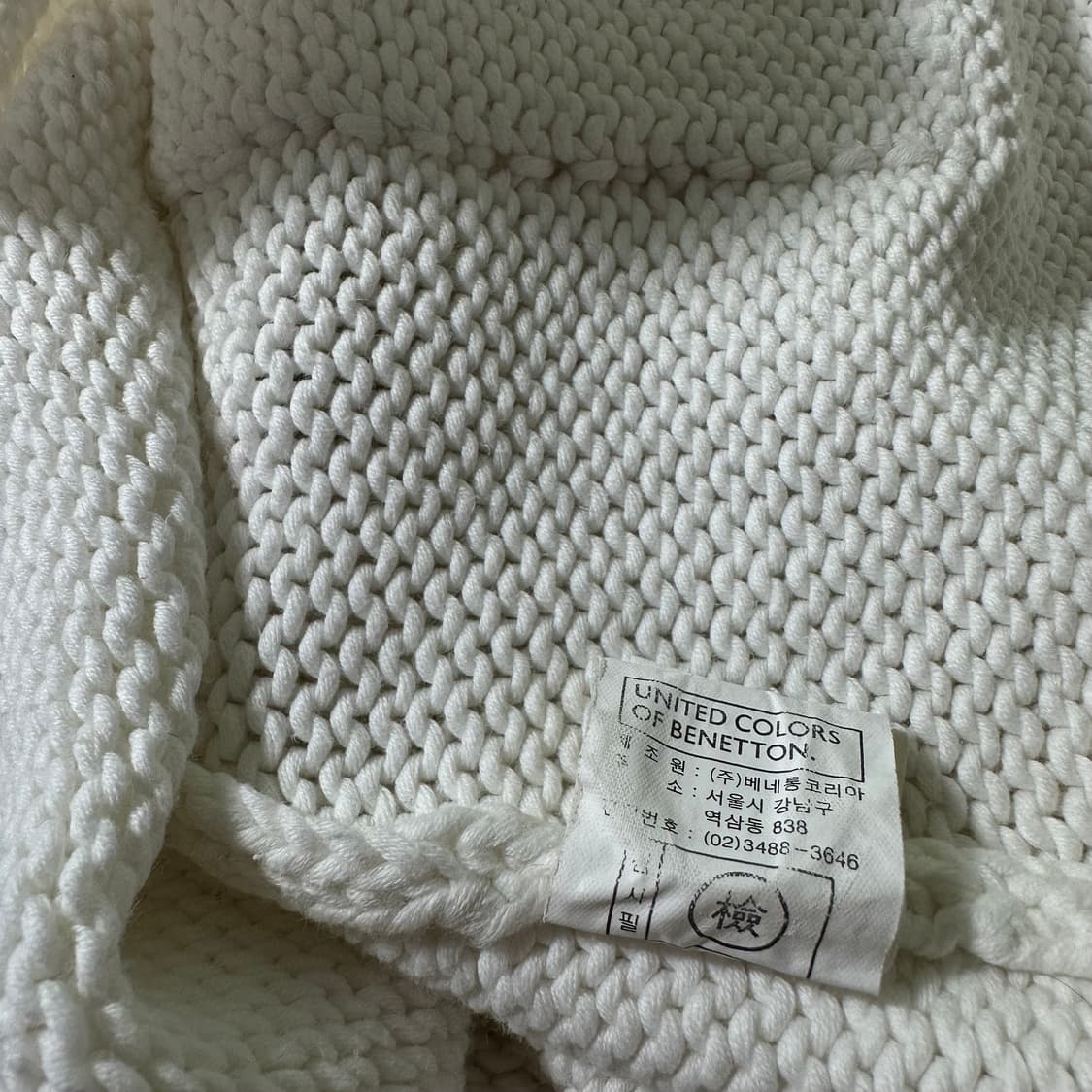 우먼M 유나이티드 베네통 플라워시스루 면니트 와플가디건 상품이미지8