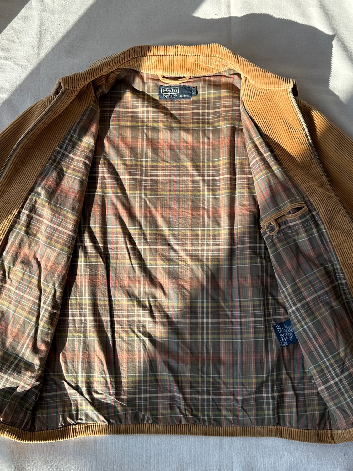 90s 폴로 코듀로이 해링턴 자켓 S 상품이미지3