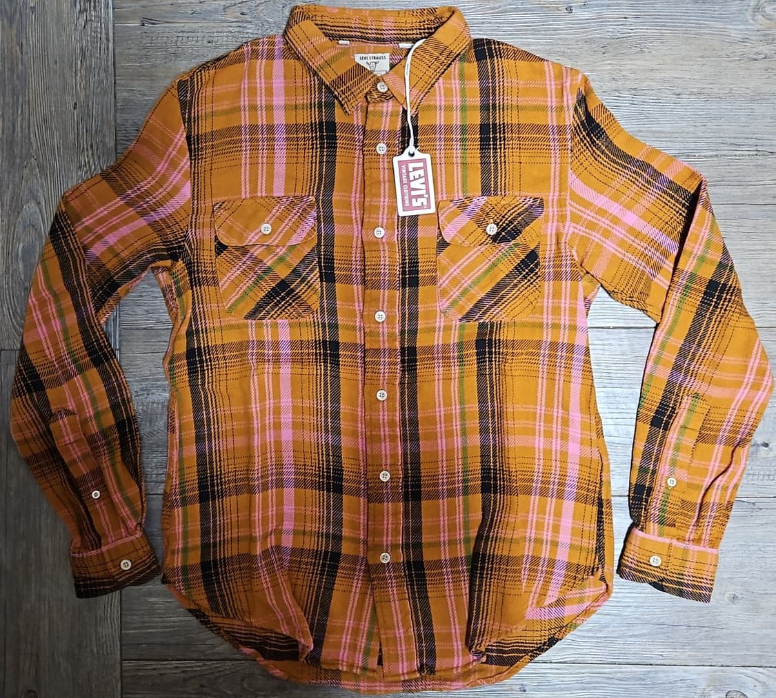 리바이스 LVC 1950's 숏혼 플란넬 셔츠 피넛 멀티 S 상품이미지1