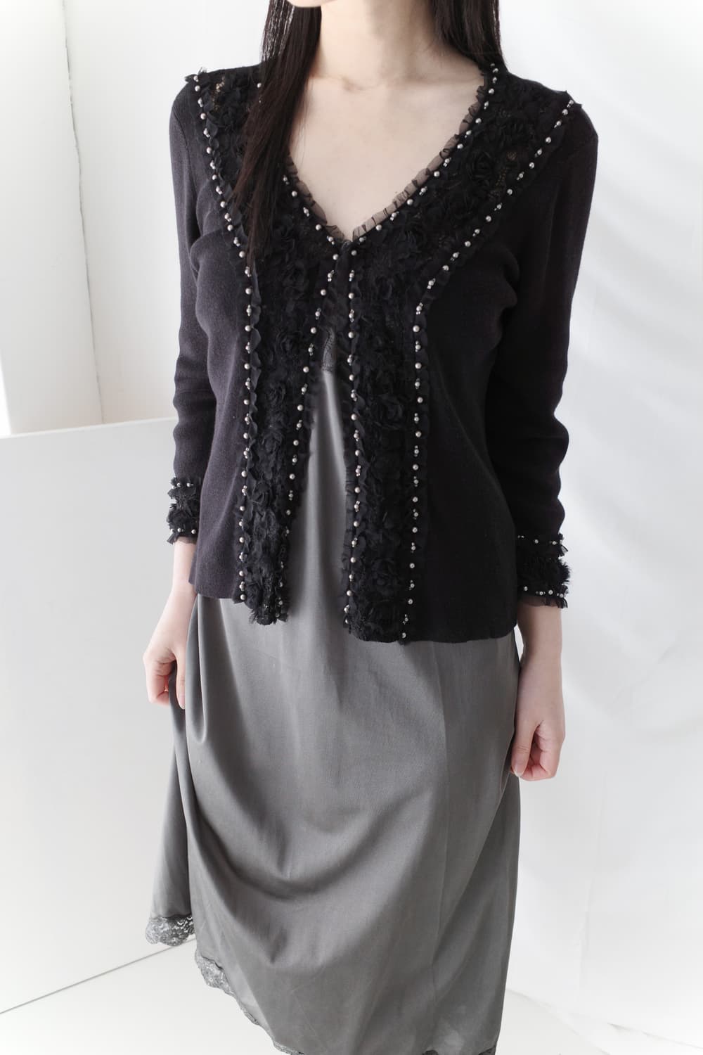 franco ferraro) beads lace cardigun 상품이미지6
