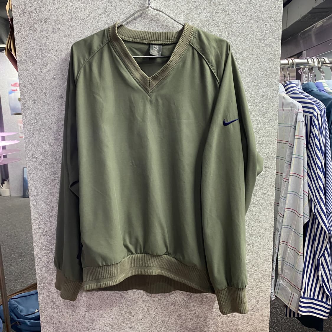 나이키 올드스쿨 스우시 카키 웜업 B4656 상품이미지2