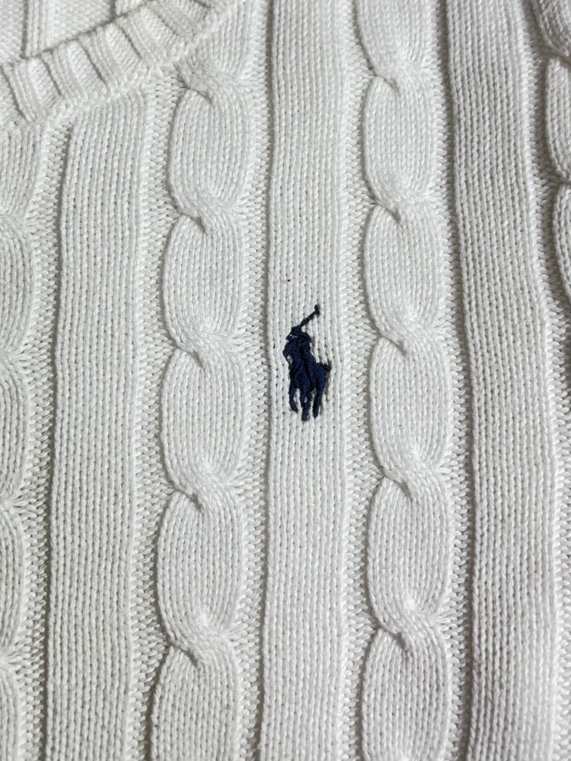 폴로 랄프로렌 화이트포니 꽈배기 니트 상품이미지5