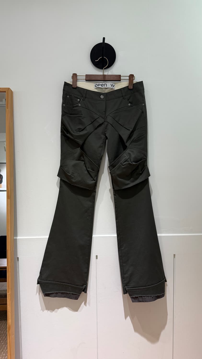 오픈와이와이 개더드 부츠컷 팬츠 상품이미지5