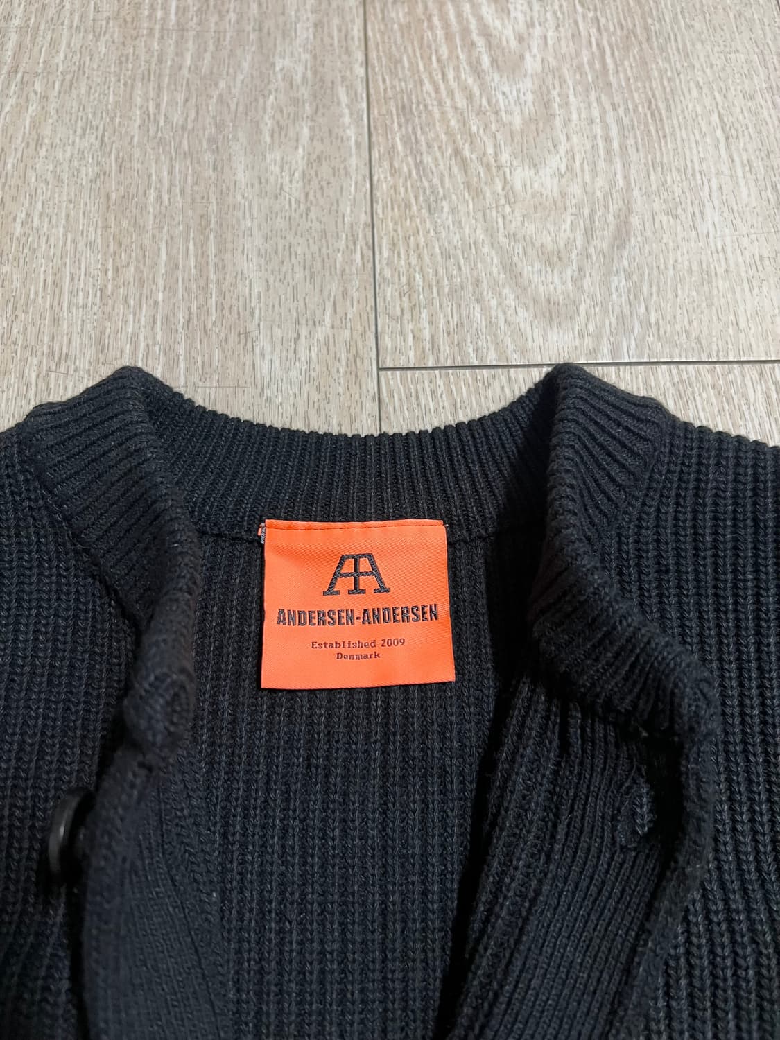 안데르센안데르센 스키퍼 블랙 가디건 L 상품이미지2