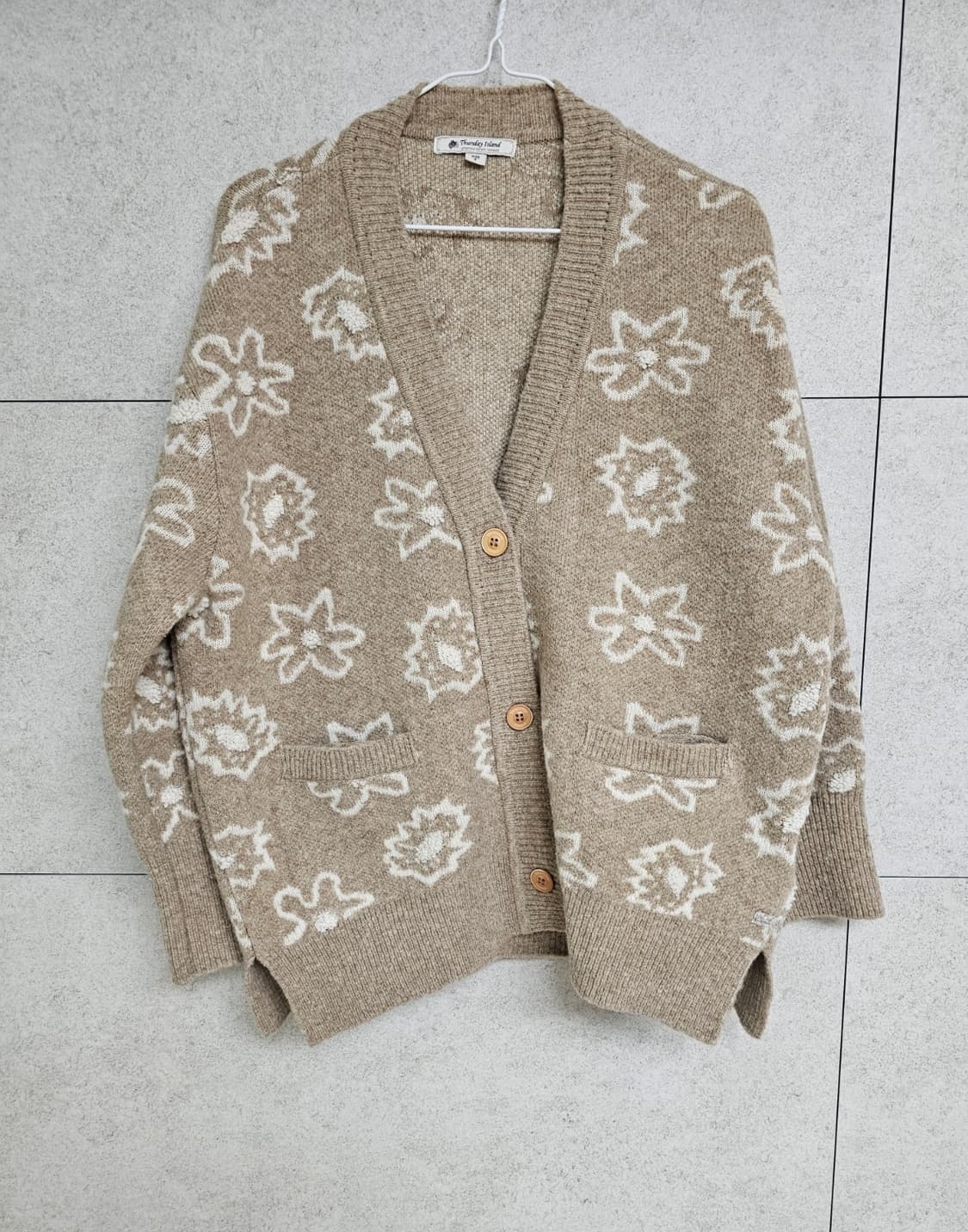 써스데이아일랜드 니트 가디건 상품이미지2