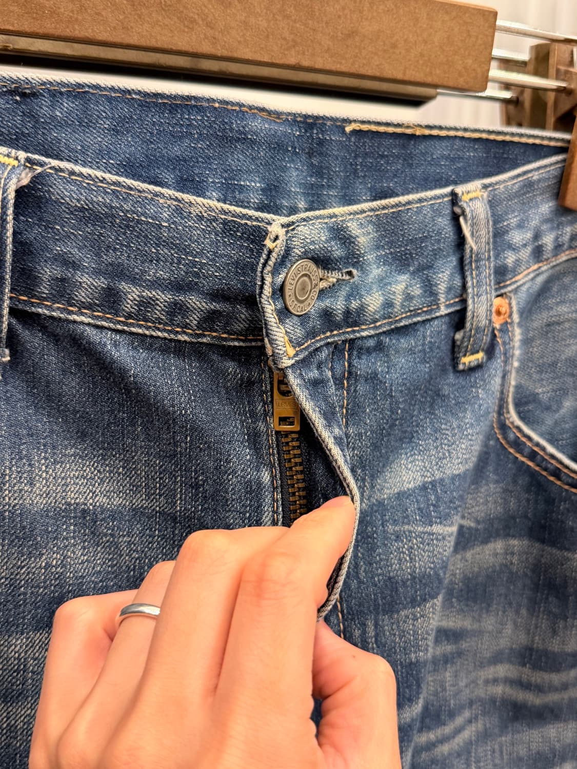00s Levis 리바이스 502 셀비지 데님 팬츠 (32inch) 상품이미지3