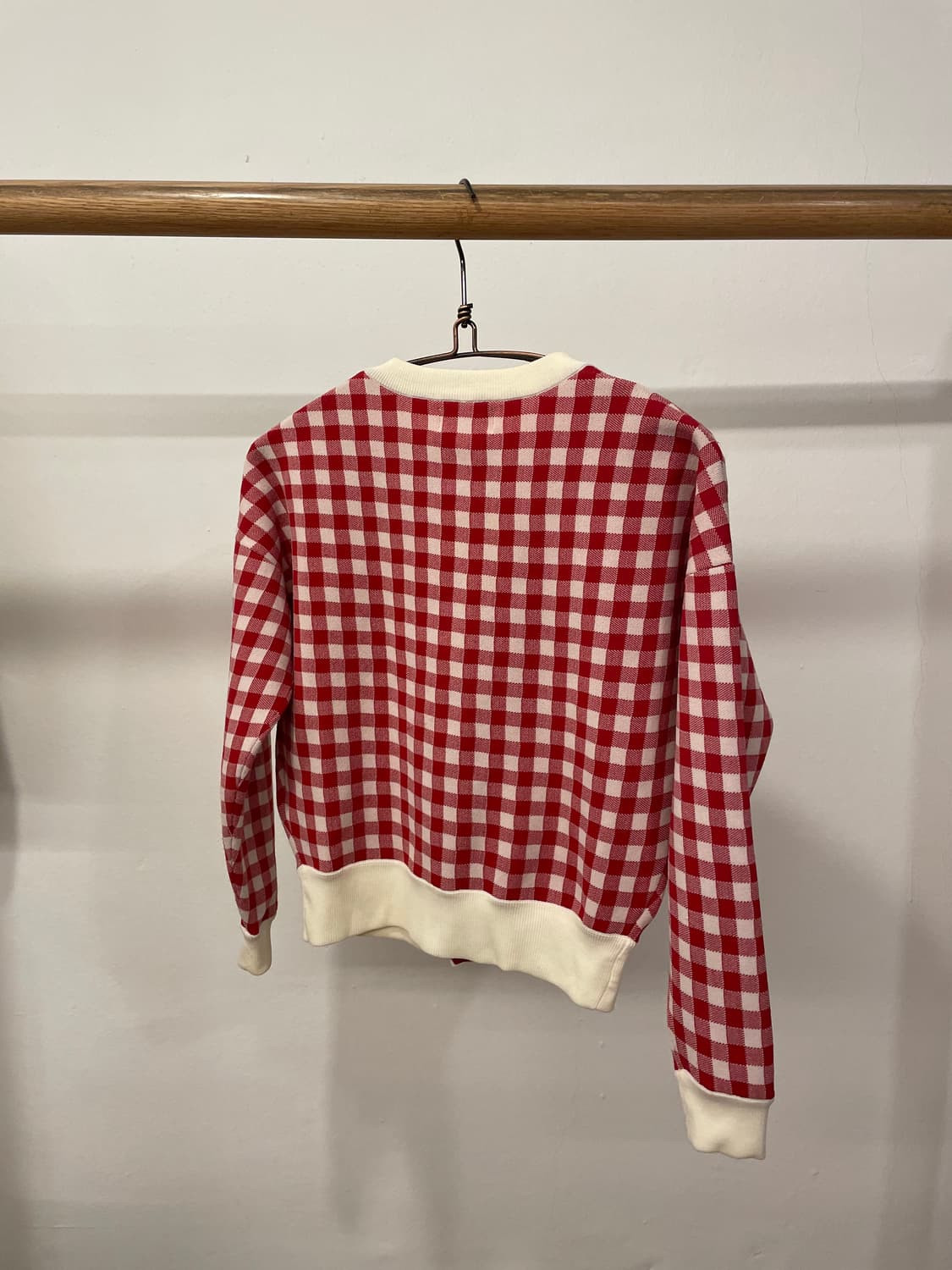 beams boy check cardigan 상품이미지3