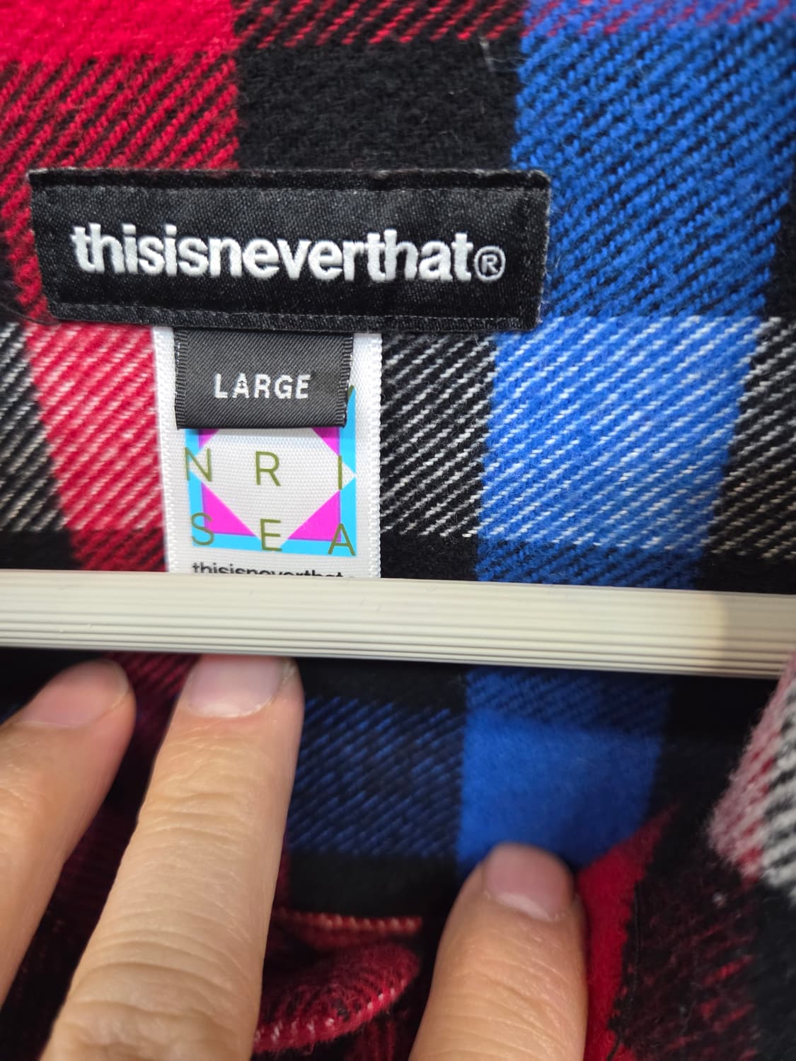 디스이즈네버댓 플란넬 쉐르파 체크 셔츠긴팔 L 상품이미지4