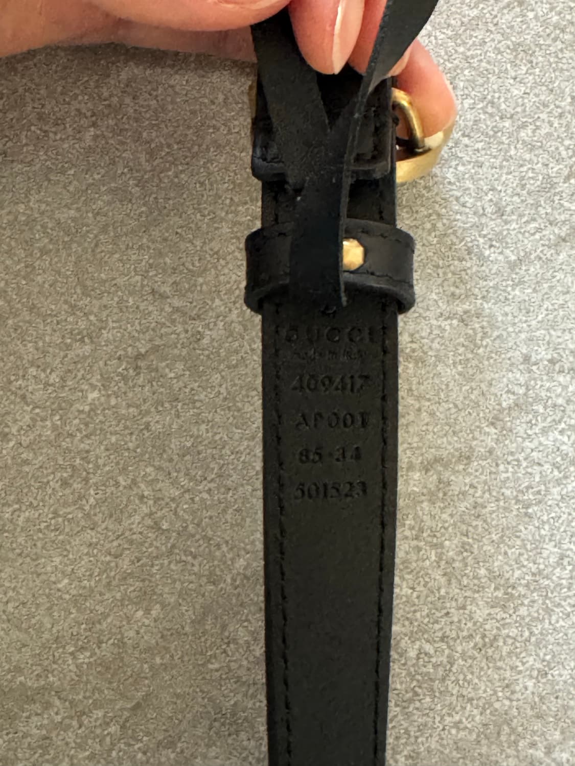 여성 구찌 마몽 씬 벨트 상품이미지3