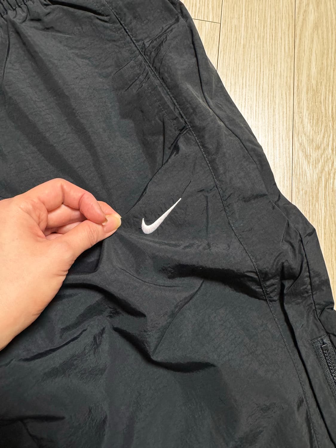 M 텍ㅇ 새상품 나이키 정가15만 리펠 지퍼 팬츠 바지 블랙 조거 레깅스 상품이미지7