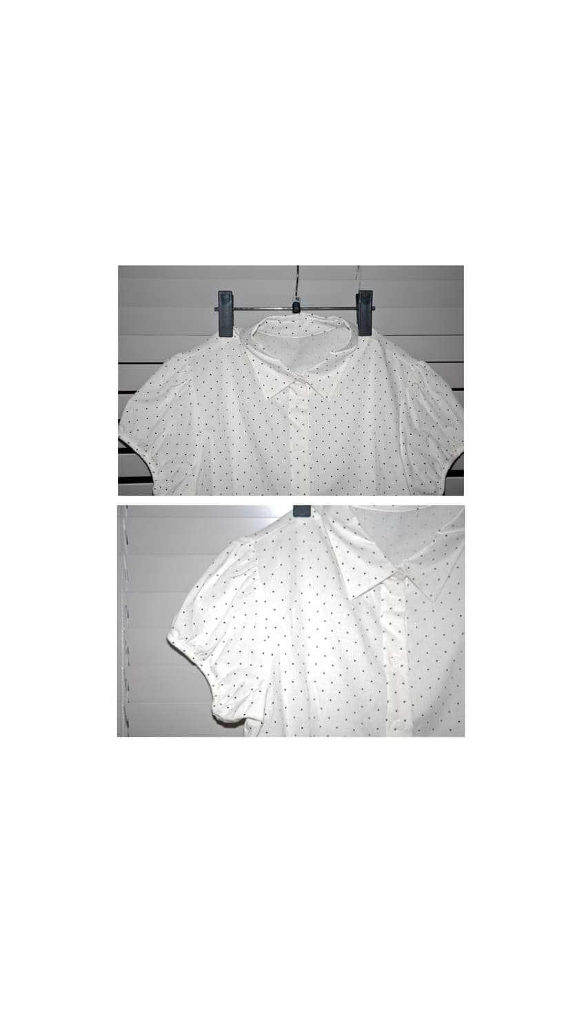 Dot puff blouse 상품이미지1