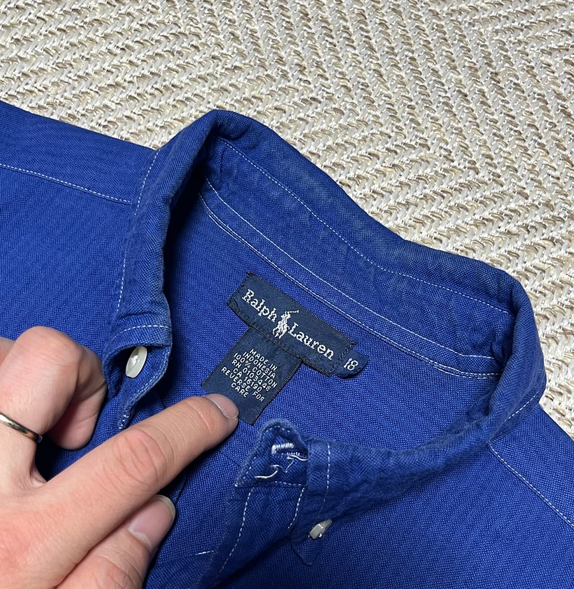 공용 폴로랄프로렌 멀티포니 옥스포드 셔츠 남방 L 상품이미지9