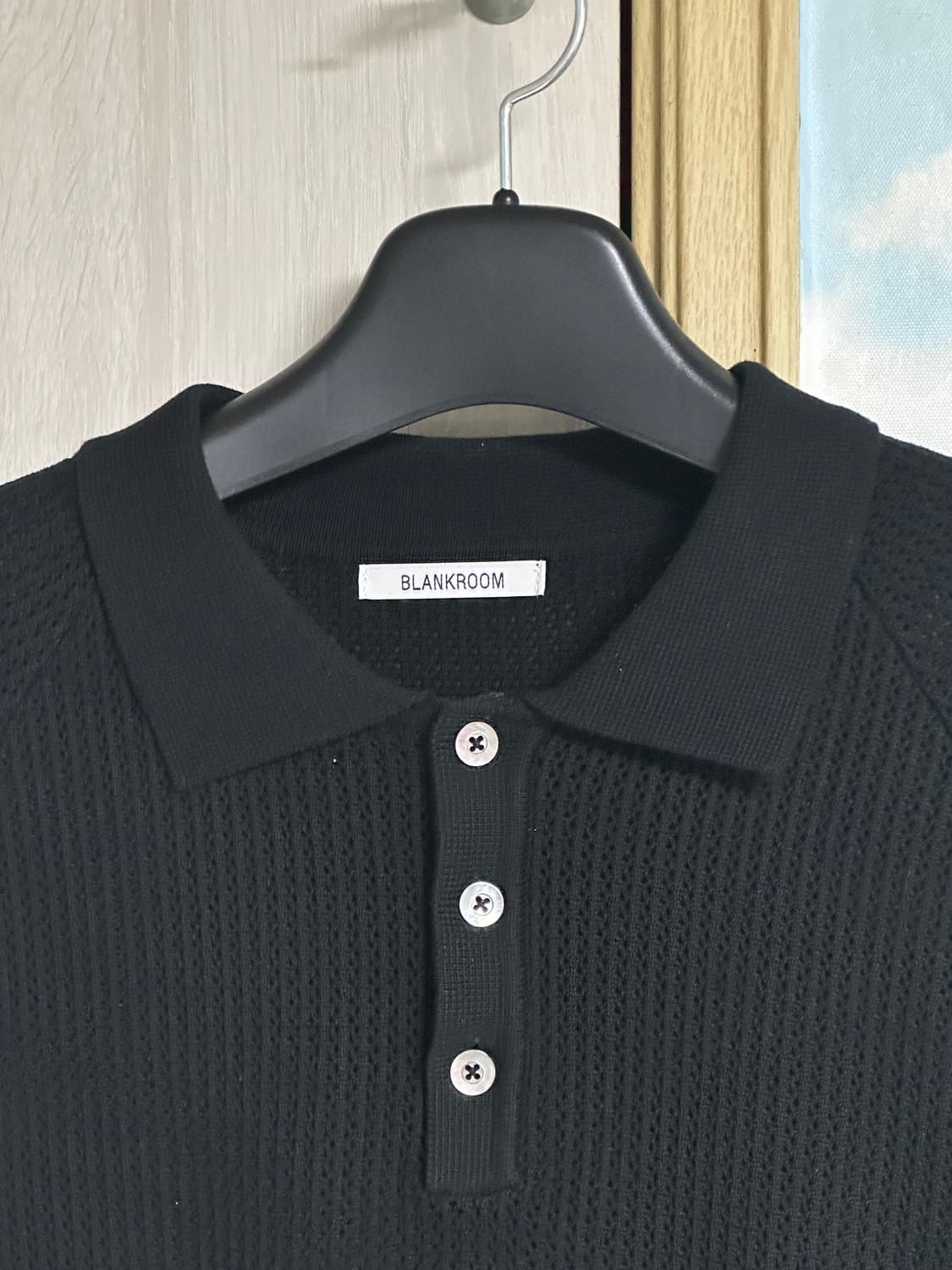 (3) 블랭크룸 래글런 롱 슬리브 니트_BLACK 상품이미지3