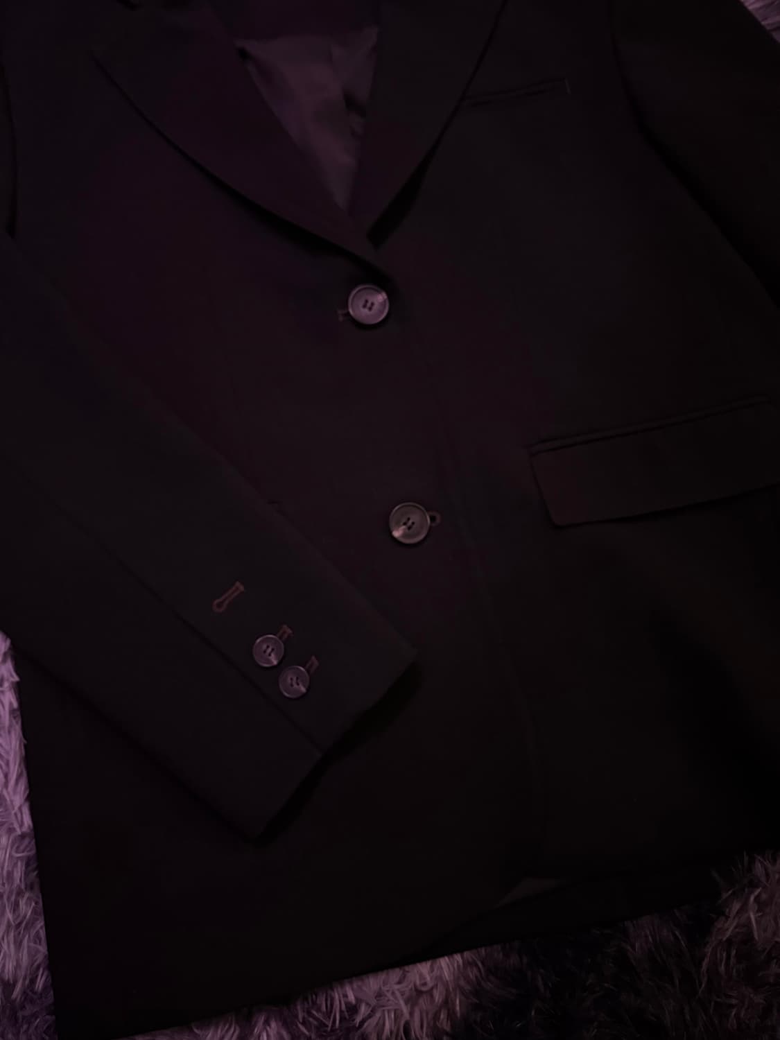 ( F ) Classic Black Tailored Blazer 상품이미지3