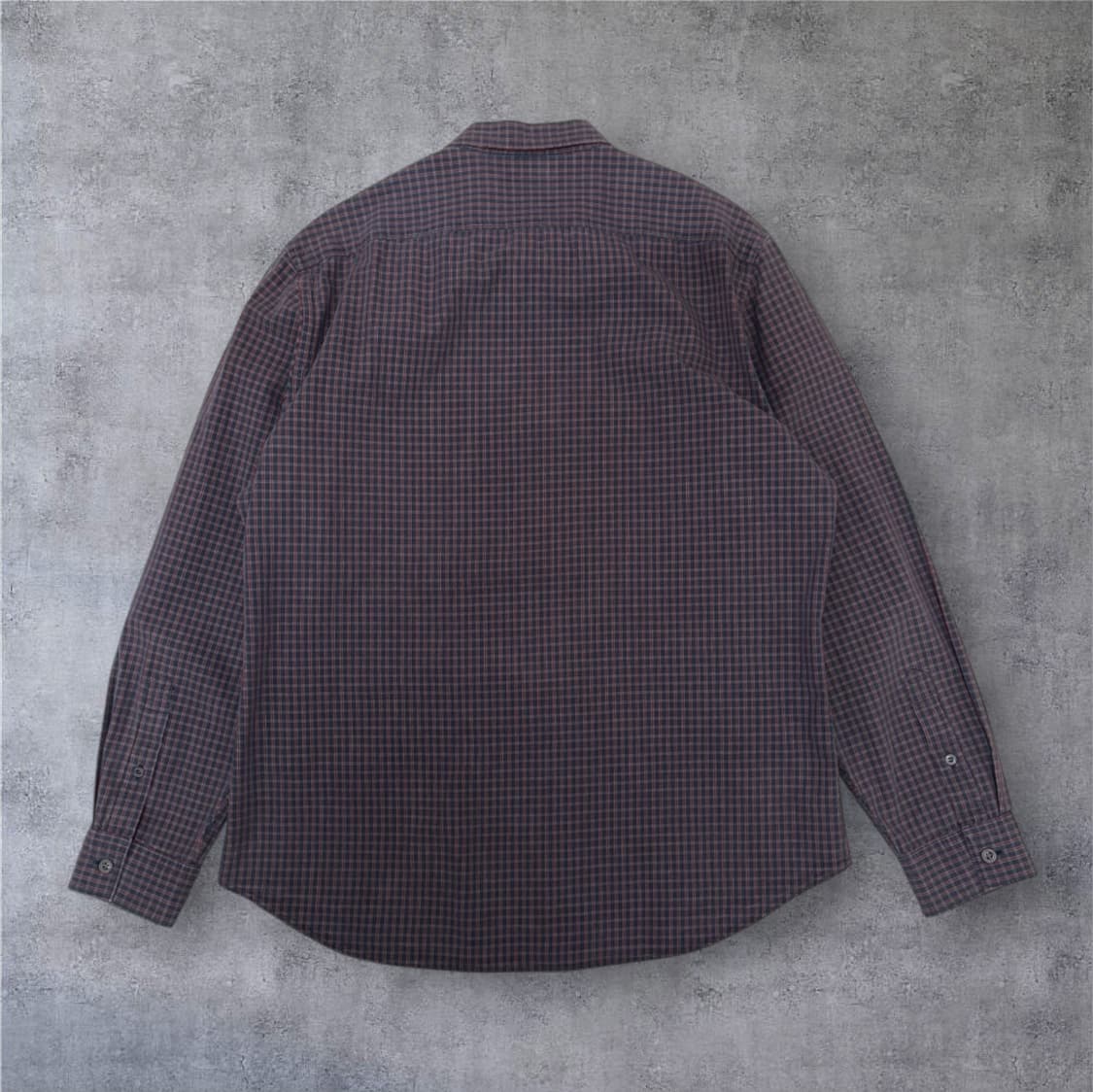 버버리 Burberry brit 네이비 레드 체크 버튼다운 셔츠 L 상품이미지7