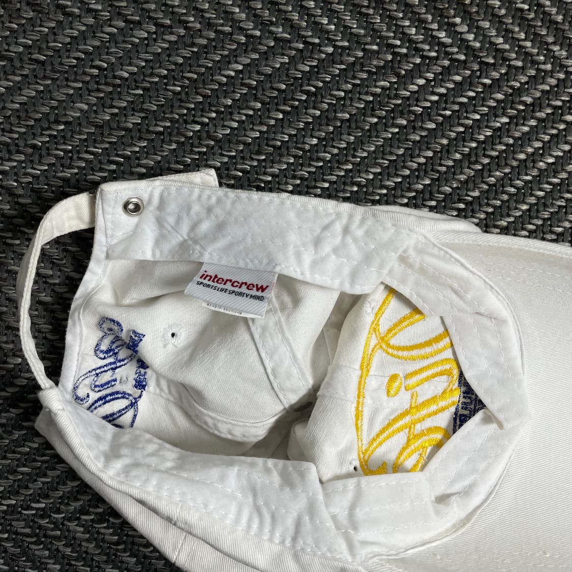 인터크루 y2k 빈티지 화이트 볼캡y 3794 상품이미지5