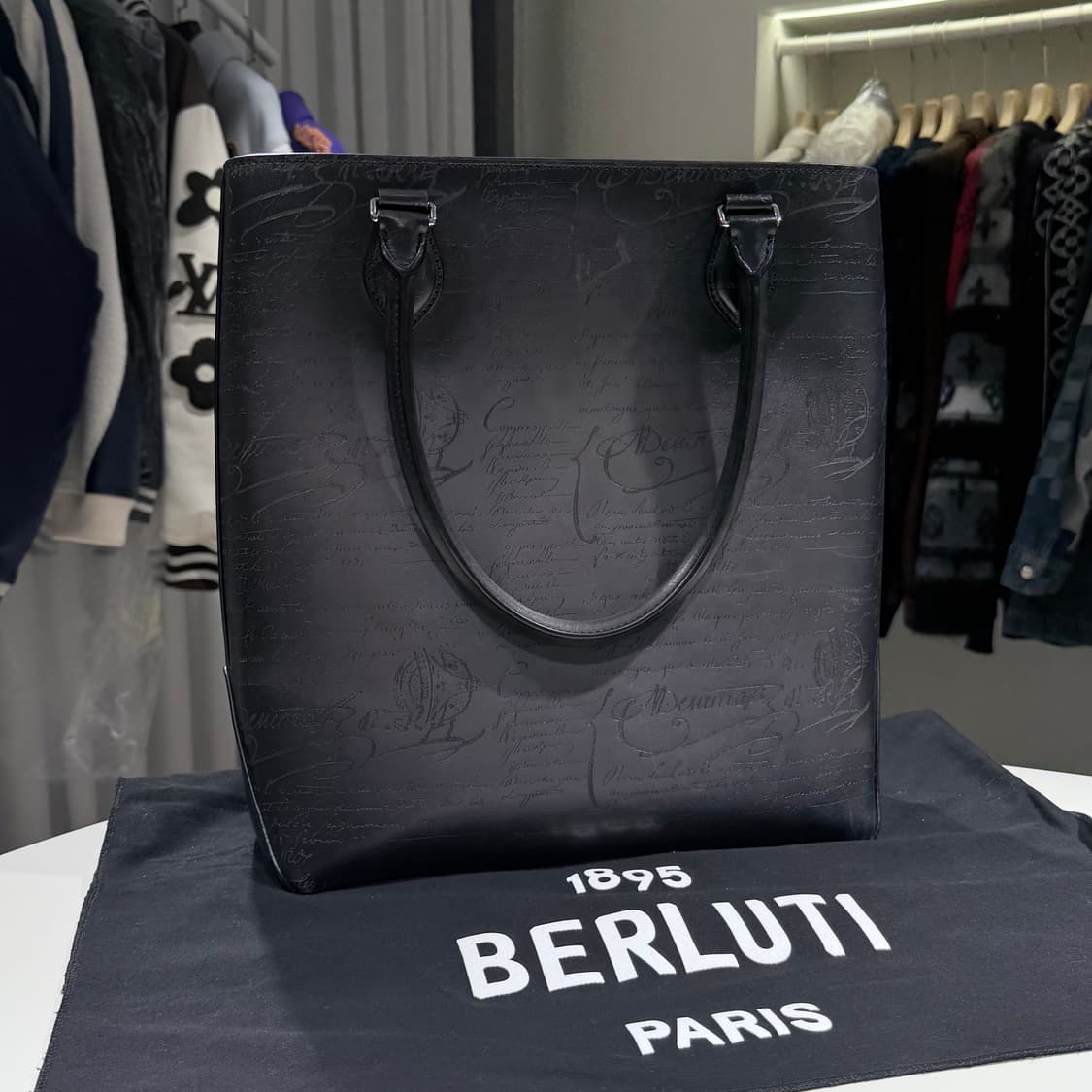 A+ /  벨루티 바티컬 네오 토트백 투주르 비지니스 블랙 상품이미지1